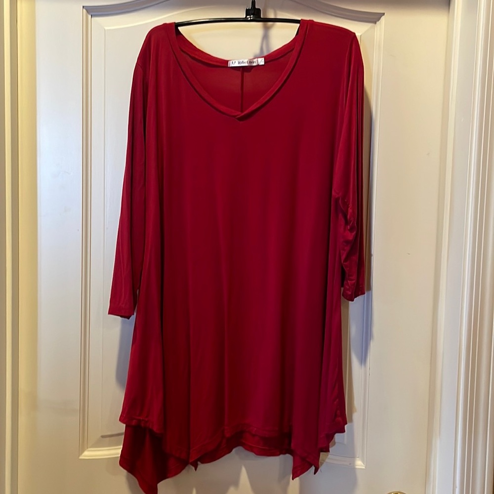Long sleeve, 3/4 sleeve, v-neck tee-shirt type top